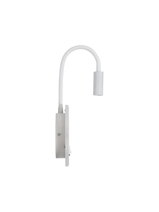 GloboStar Goose Single LED Natural White Spot in White Color