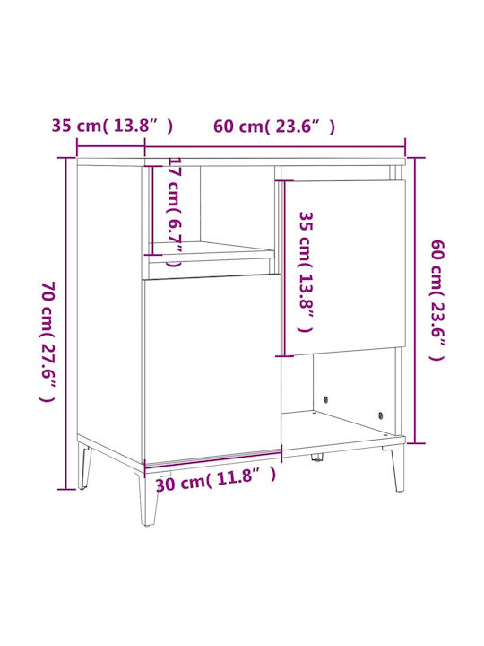 Bufet Gri 60x35x70cm