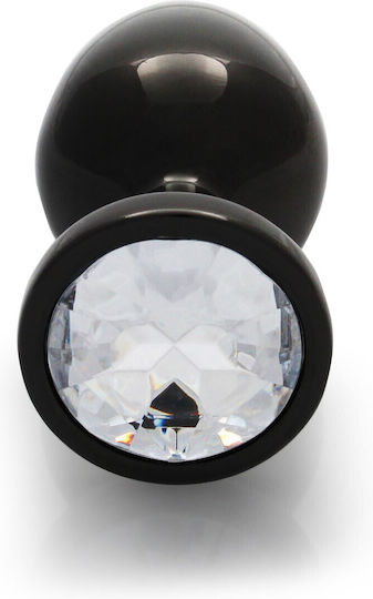 Shots Ouch Metal Butt Plug Πρωκτική Σφήνα Medium Gunmetal / Diamond
