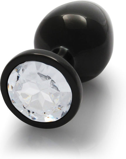 Shots Ouch Metal Butt Plug Πρωκτική Σφήνα Medium Gunmetal / Diamond
