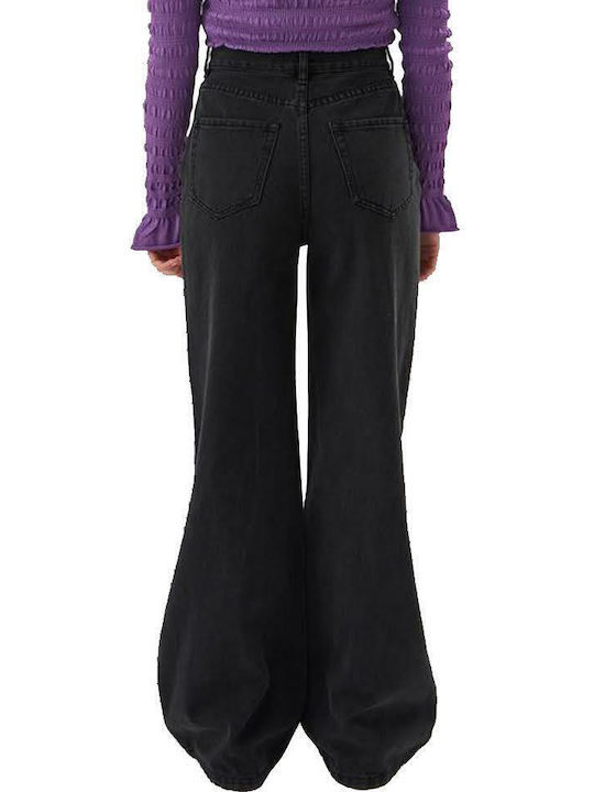 24 Colours B High Waist Women's Jean Trousers Flared Black