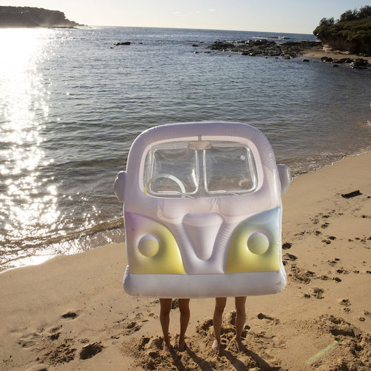 Sunnylife Luxe Camper Ombre Inflatable Mattress for 2 People White 160x155cm