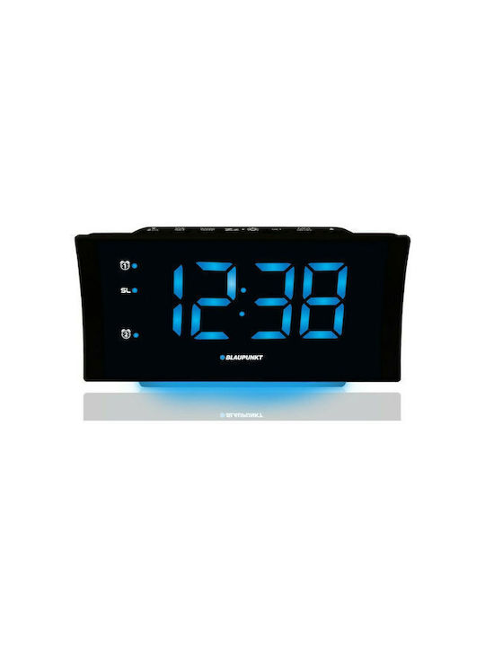 Blaupunkt CRP7WH Επιτραπέζιο Ψηφιακό Ρολόι με Ξυπνητήρι, Ραδιόφωνο και Ασύρματη Φόρτιση