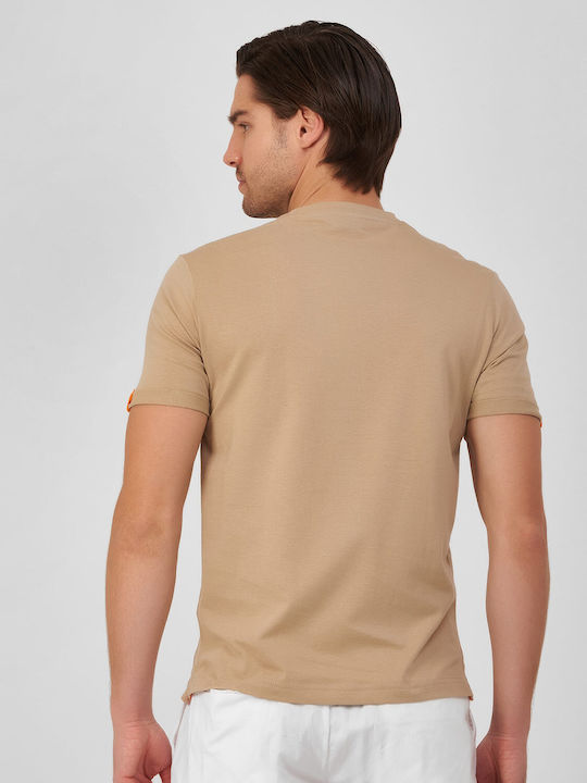 Markup Men's Short Sleeve T-shirt Beige