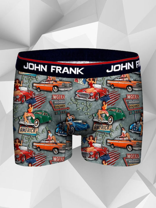 John Frank Herren Boxershorts Mehrfarbig mit Mustern 1Packung