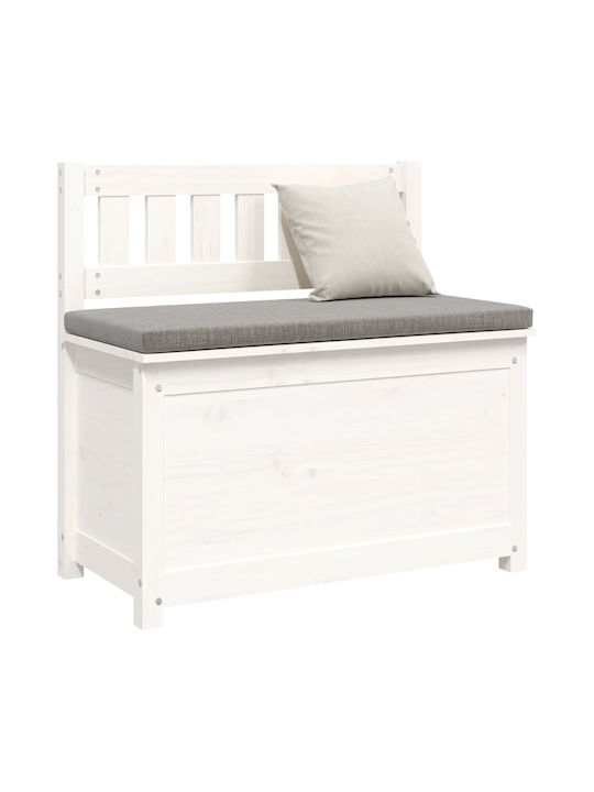 Bench Outdoor Wooden with Chest 80x41x77cm