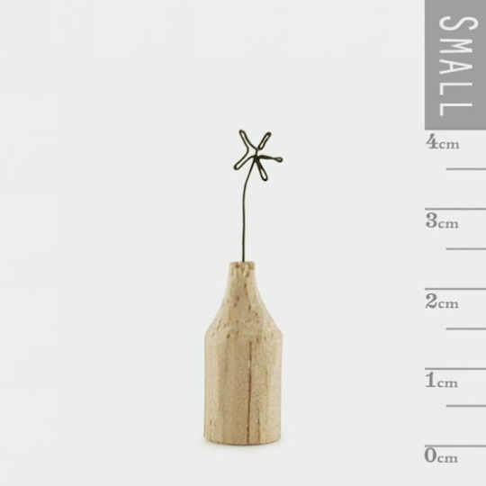 Synchronia Decorativ Floare din Lemn 4x1x2cm 1buc