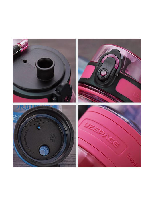 Uzspace Tritan Toxin-Free Leakpoof Plastic Water Bottle 500ml