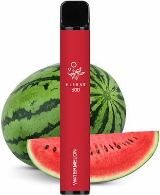 Elf Bar Țigară Electronică de unică folosință 600 Inhalări Watermelon 2ml 18mg Roșu 1buc