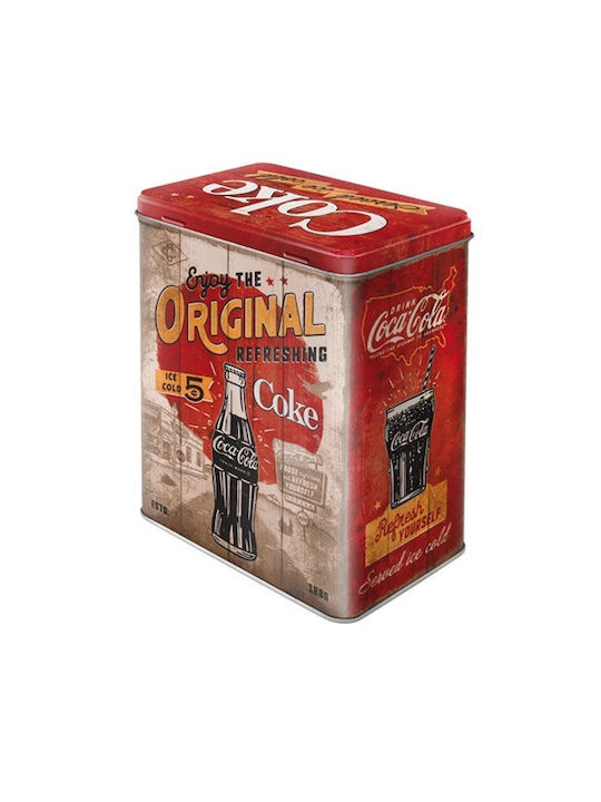 Nostalgic Art Coke 66 Box General Use with Lid Metallic Red 17x10x20cm