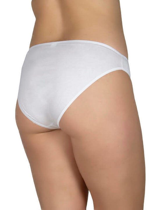 A.A UNDERWEAR Βαμβακερό Γυναικείο Slip Λευκό