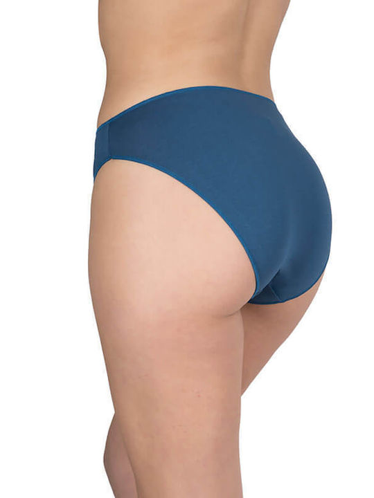 A.A UNDERWEAR Cotton Women's Slip Blue