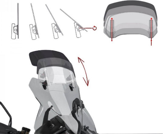 Puig Motorcycle Windshield & Windscreen Transparent Visor for Aprilia Tuareg 20764W