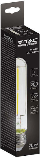 V-TAC LED-Lampe 2W 300mm für Fassung E27 und Form T30 Warmes Weiß 200lm
