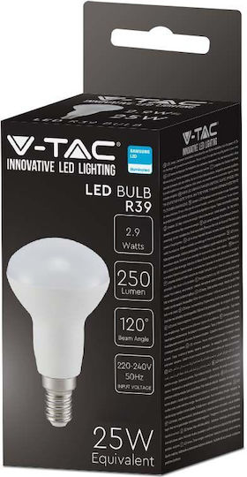V-TAC LED-Lampe 2.9W für Fassung E14 und Form R39 Kühles Weiß 250lm