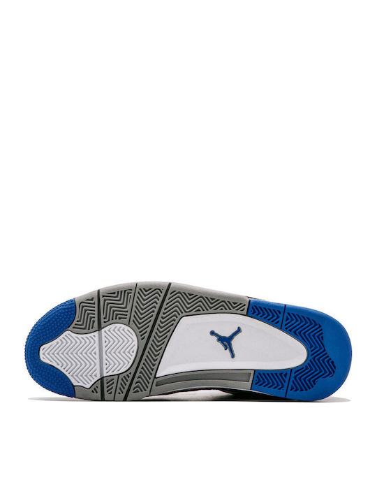 Air  4 Retro Boots Black / Game Royal / Matte Silver / White