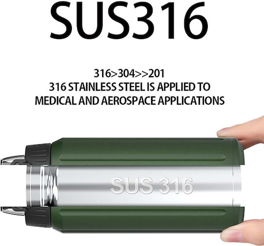 Alpin SUS 316 Recyclable Bottle Thermos Stainless Steel BPA Free 450ml Purple with Mouthpiece