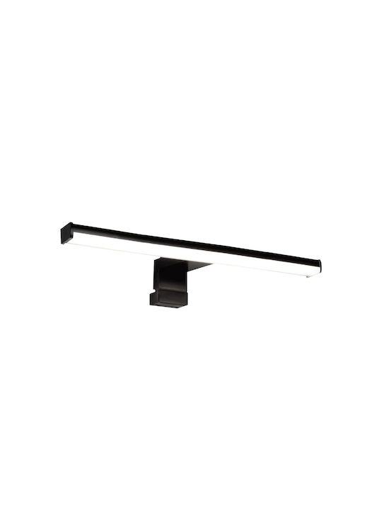 Lucas Modern Wall Lamp with Integrated LED and Natural White Light Black Width 40cm