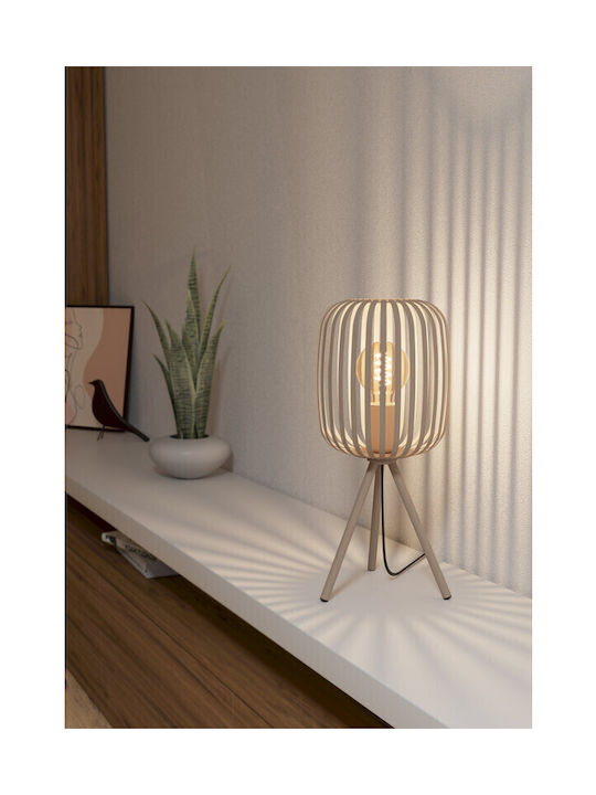 Eglo Romazzina Table Decorative Lamp with Socket for Bulb E27 Beige