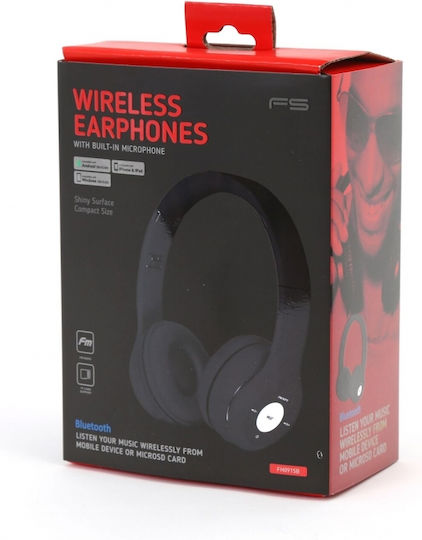 Platinet FH0915 Wireless / Wired On Ear Headphones with Radio with 8 hours of Operation Black