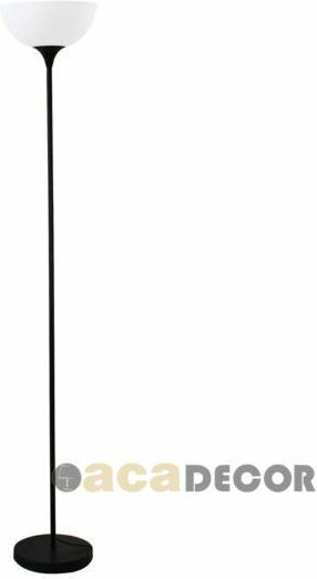 Aca Basico Floor Lamp H168xL28cm with E27 Lamp Bulb Base Black & White