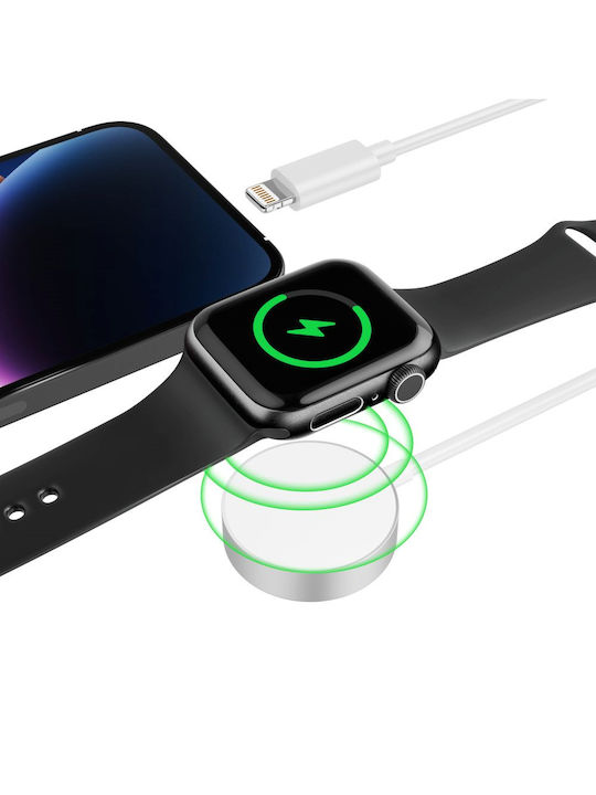 Tech-Protect Ultraboost 2in1 Magnetic Φορτιστής για Apple Watch Λευκός