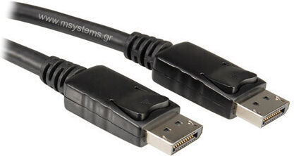Secomp Cable DisplayPort male - DisplayPort male 2m Μαύρο (S3691-100)