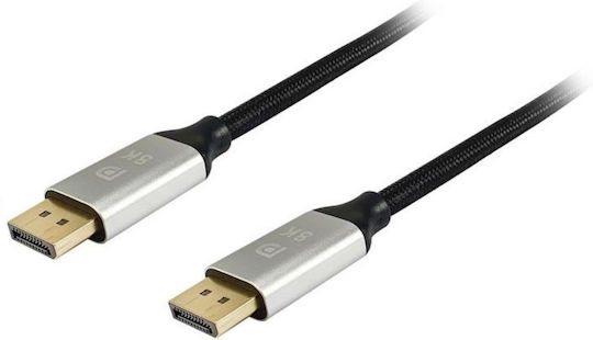 Equip Cable DisplayPort male - DisplayPort male 5m Μαύρο (119265)