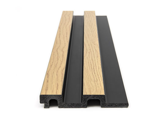Newplan 3D-Wandpaneel für den Garten aus Kunststoff 1Stück Black