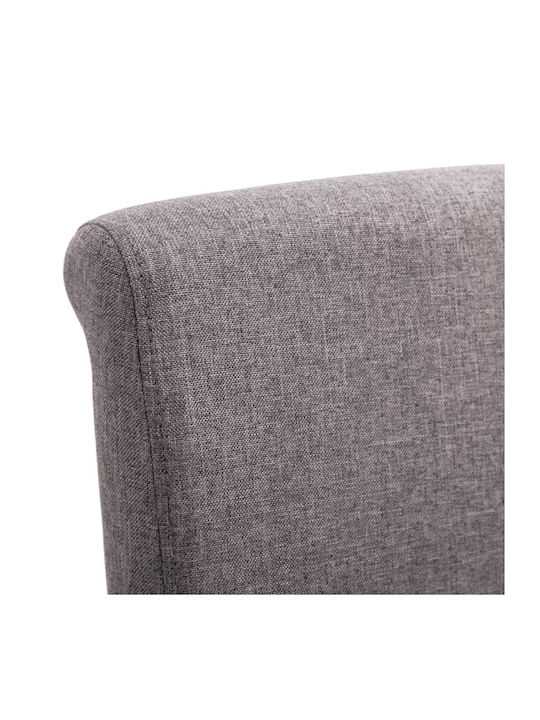 Scaune Sala de mese cu tapiserie textilă Gri 4buc 42x55x96buc