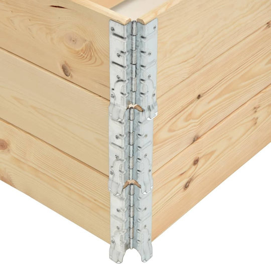 vidaXL Pallet Collars 100x100x19cm 3pcs