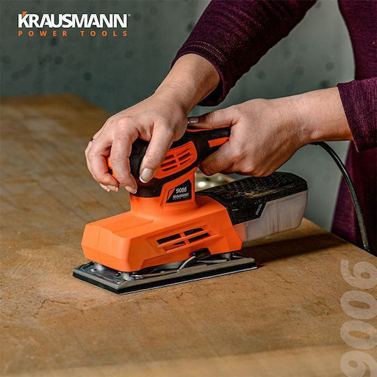 Krausmann 9006 Schwingschleifer mit Geschwindigkeitsregelung und mit Absaugsystem