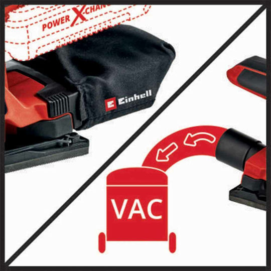 Einhell TC-OS 18/187 Li Solo Schwingschleifer Solo mit Absaugsystem