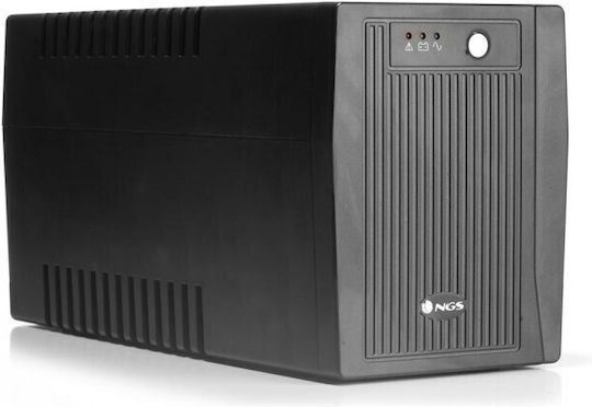 NGS Fortress 2000 V2 UPS Off-Line 1500VA 900W με 4 Schuko Πρίζες