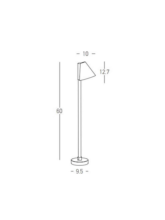 Zambelis Lights Small Post LED 6W 60x10x10cm Zambelis Lights Small Post LED 6W 60x10x10cm