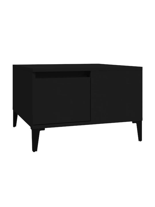 Metal Side Table Black L55xW55xH36.5cm