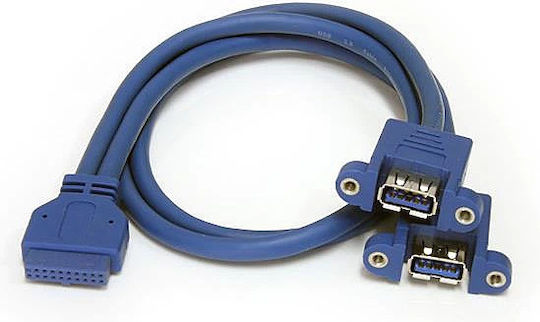 StarTech USB 3.0 pinheader - 2x USB 3.0 female 0.5m Pinheader