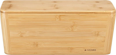 Navaris Bamboo Cable Box ‎Light Brown