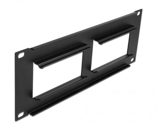 DeLock Easy 45 Patch Panel for Rack 2U 10" Black