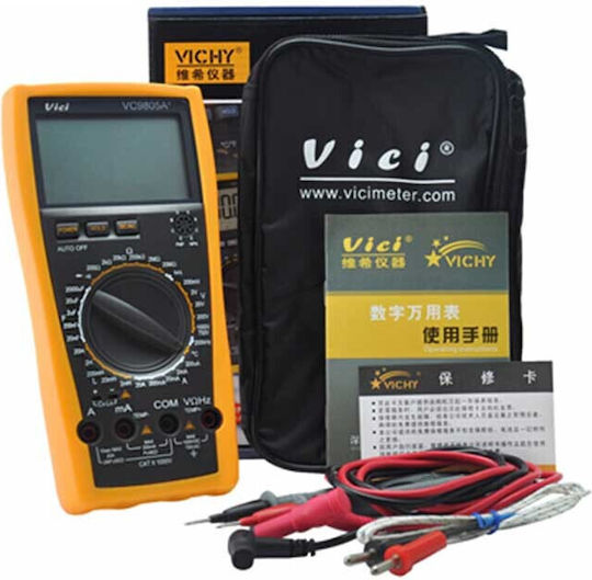 VC9808+ Ψηφιακό Πολύμετρο με Καπασιτόμετρο