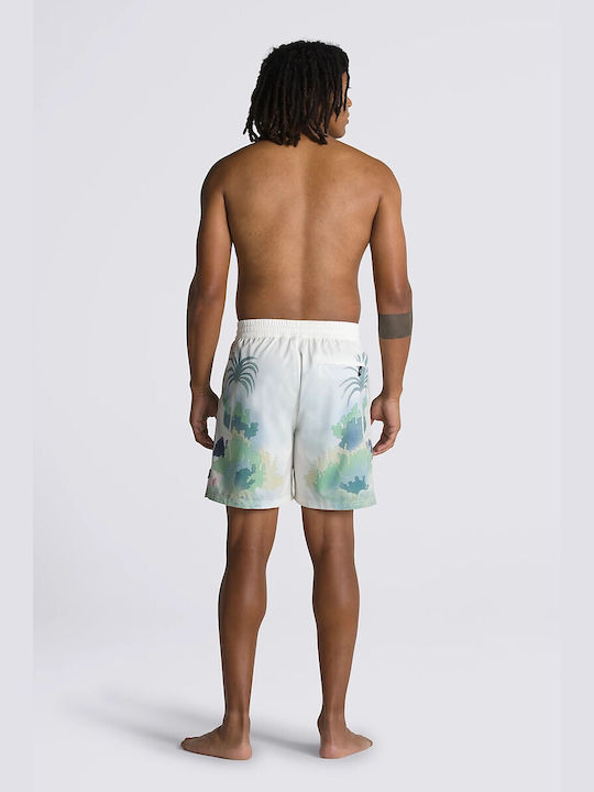 Vans Herren Badebekleidung Shorts Weiß Blumen