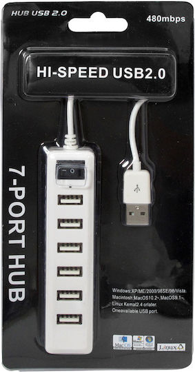 Brand Hub 7 Θυρών USB 2.0 με σύνδεση USB-A