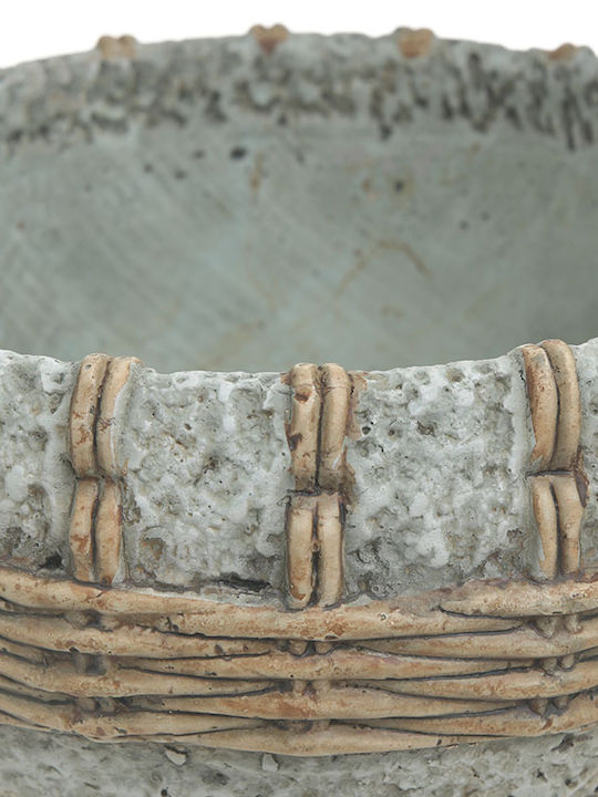 Inart Übertopf Beton Beige 20x20x12εκ.