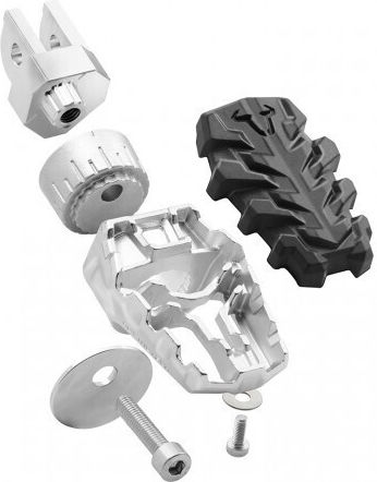 SW-Motech Foot Peg Μοτοσυκλέτας in Black Color FRS.07.112.10302