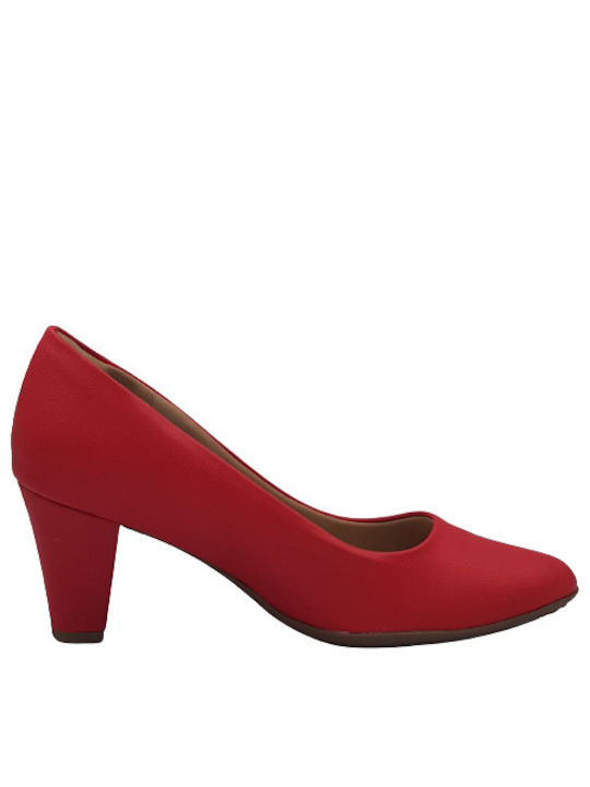 Piccadilly Anatomic Synthetic Leather Red Heels