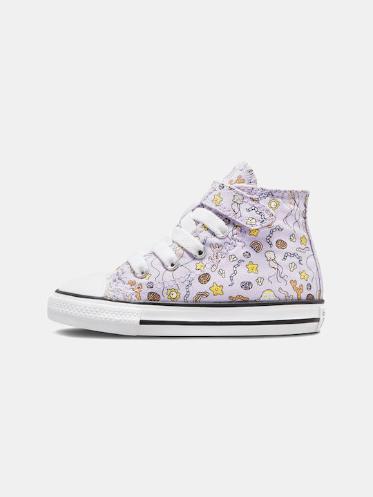 Converse Kids Sneakers High Chuck Taylor All Star Vapor Violet / Aqua Mist / White