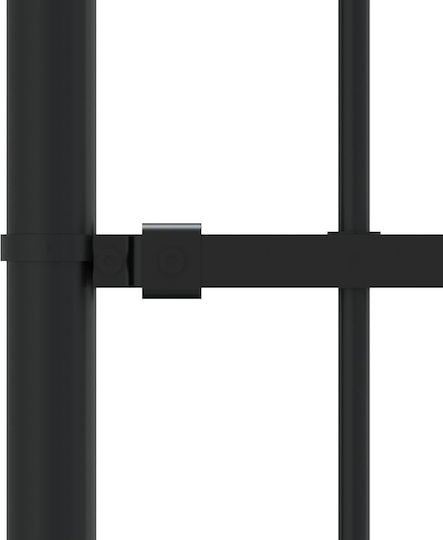 vidaXL Metal Fence Railings with Spears in Black Color 1.9x2.39m