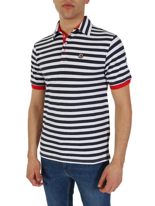 COLMAR POLO STRIPED COMPOSITION BLUE-WHITE