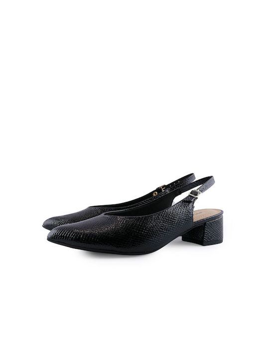 Piccadilly Pumps mit flachem Absatz Schwarz