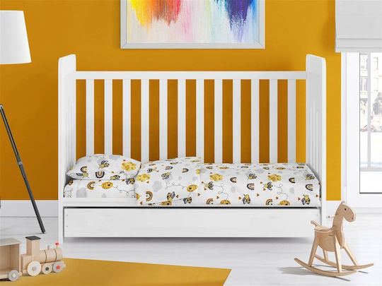 Dimcol Baby Bettbezug Gelb 120x160cm.